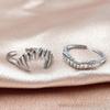 Fashionable Vampire Themed Split Band Rings Set Adjustable Sturdy Alloy Fashion Jewelry for Party Supplies Casual Wear