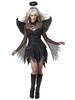 Black Angel Cosplay Costume Ghost Bride Halloween Outfit Dark Witch Dress Evil Zombie Gothic Women's Role Play Clothing