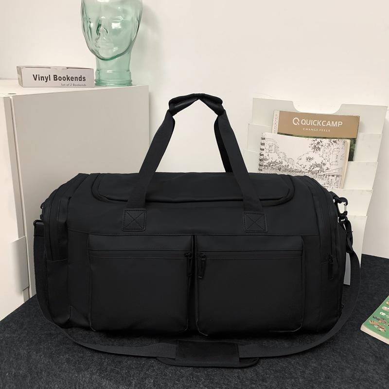 

Large Capacity Travel Bag Men s Sports Fitness Bag Basketball Training Equipment Bag Men s Business Trip Hand Luggage Bag one size fits all чёрный