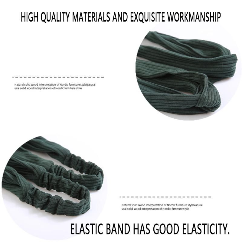 Wildleder-Waschlappen mit stilvollem, einfarbigem Fadenkreuz-Haarband