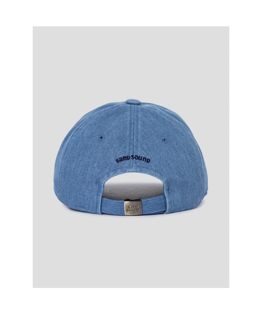 Saendeusaundeu (Unisex) Timberline Embroidery Denim Ball Cap Blue