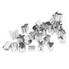 26pcs Digital Geometry Baking Mold Stainless Steel Number Pattern Mould  Polymer Clay Craft