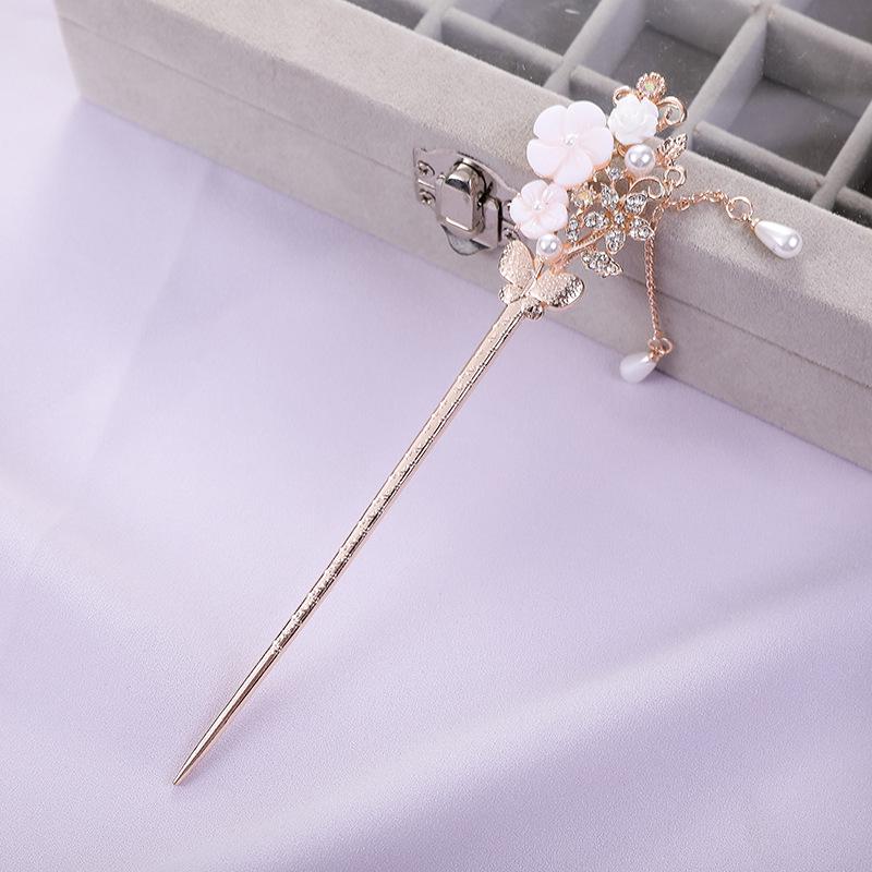 Women's 2026 Spring/Summer Chinese Tassel Alloy Hairpin - Qipao Hair Accessories