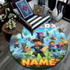 Custom Name,Roblox pattern round rug,Carpet Rug for Living Room Bedroom Playroom ,Non-slip Floor Mat,Holiday Gifts and Birthday Gifts.
