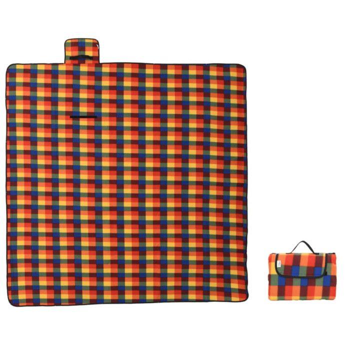 Foldable Picnic Blanket 200x200 Cm Velvet