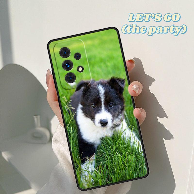 Beautiful Fun Border Collie Dog Puppies Case For Samsung Galaxy A42 A31 A40 A51 A71 A32 A80 A91 A52 A72 A73 A20e A50 A70 A11 A12
