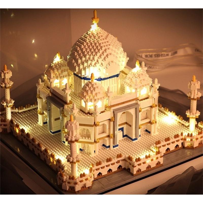Educational Toys Brick Blocks 4146+ Pcs Diamond Mini Blocks World Famous Architecture Taj Mahal 3D Model Building Blocks Gifts Toys for Children