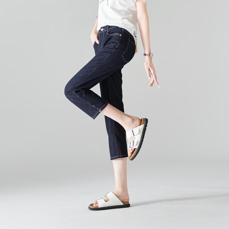 

SOFSIL Women s Retro High-Waist Slimming Capri Jeans 27/M