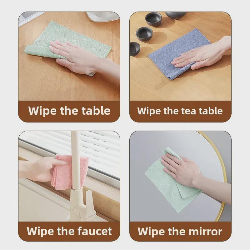Mehrzweck-Einwegtücher: Verpackt, Nass- und Trockengebrauch, Hygienische Scheuerschwämme für die Haushaltsküchenreinigung.