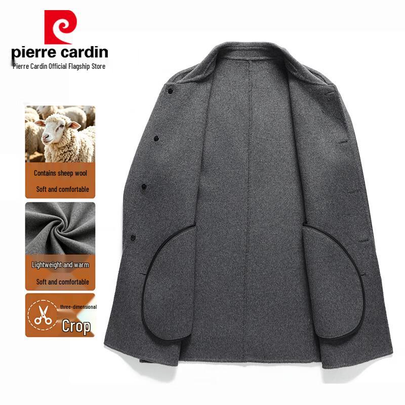 Pierre Cardin Men's Mid-Length Wool Blend Overcoat