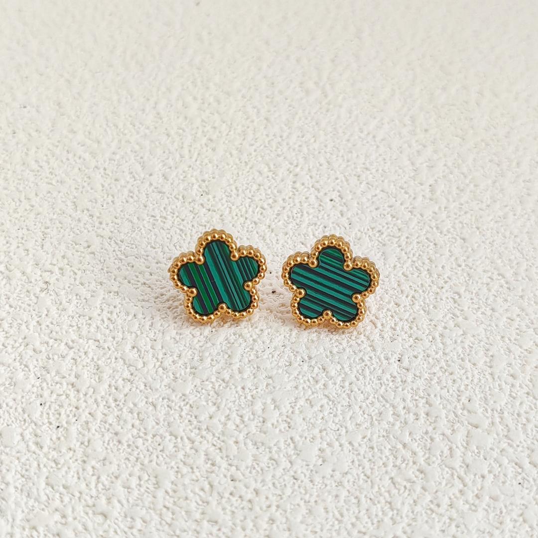 

Clover Women s Hand Bracelets Flower Mothers Day Double Sided Stainless Steel Bracelet Charm Fashion Zircon Accessories Gifts