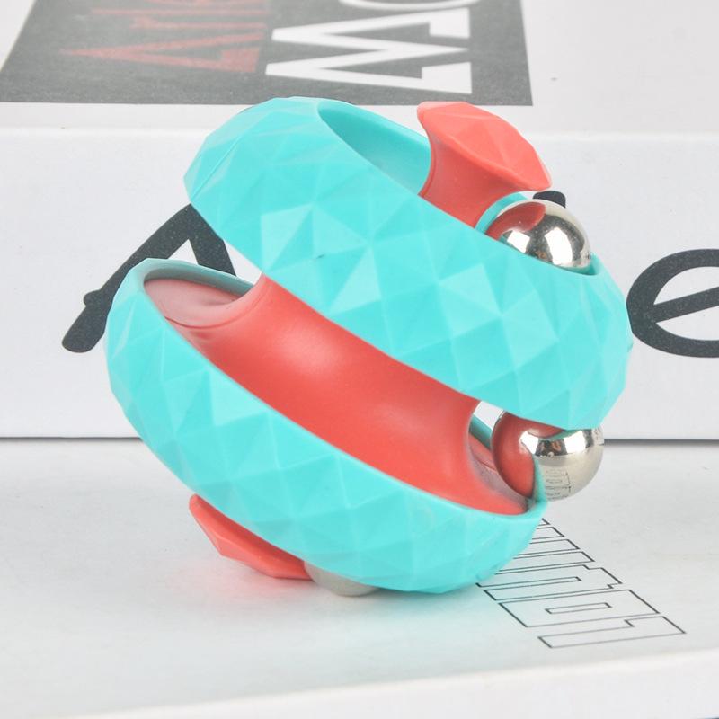 Roller Track Rubik s Cube Fidget Spinner with Marbles – Internet Celebrity Decompression Toy