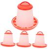 Automatic Chicken Feeder Portable Plastic Containers for Outdoor Poultry Food Troughs Easy Clean Feeding Dish for Chickens Ducks