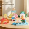 Creative Wooden Building Blocks for Toddlers: Early Educational Imagination Toys