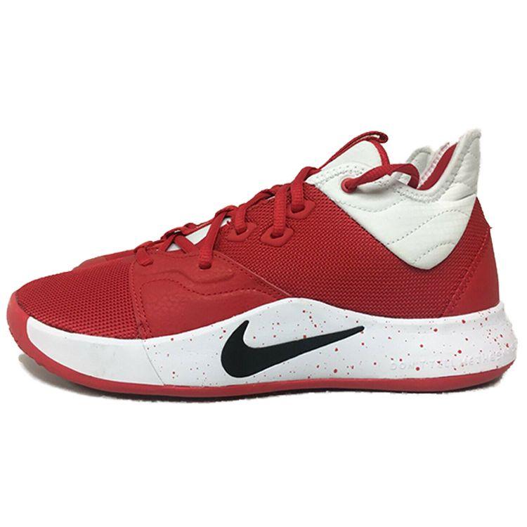 

Nike PG 3 TB University Красные мужские кроссовки Черно-белые CN9513-602