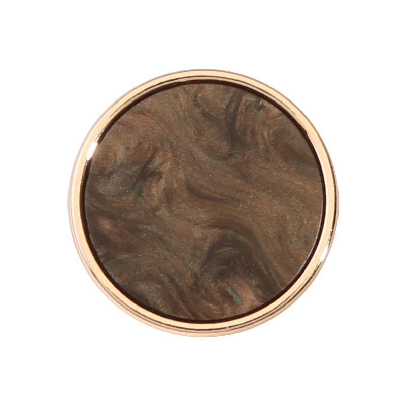 Round Black Buttons Men'S And Women'S Suit Coat Jacket Top Flat Buttons High-Grade Metal Resin Button Accessories