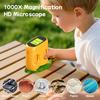 2-in-1 Kinder Fernglas Mikroskop mit 2 Zoll IPS-Bildschirm 1000x Zoom Mini Handheld Mikroskop Kamera Jungen Mädchen Festival Geschenke