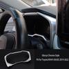 Car Accessories Fit for Toyota RAV4 (XA50) 2019 2020 2021 2022 2023 2024 2025 Inner Dashboard Console Display Decorative Cover Trim (Glossy Chrome