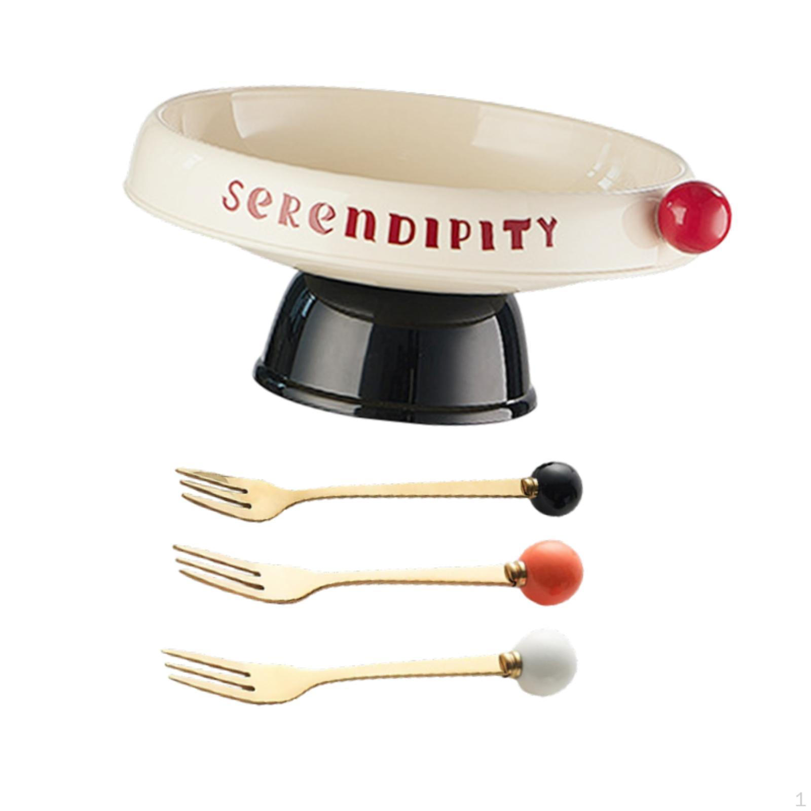 

Контейнер-блюдо для сухофруктов и сладостей, чаша на ножке Round Black Base