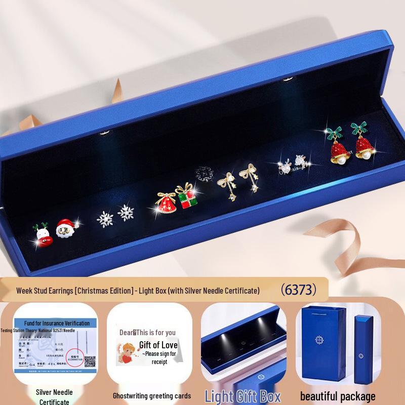 Sterling Silber Damen Ohrclips und Ohrstecker Set - Perfekt für Wochentage, Geburtstage oder Weihnachtsgeschenke.