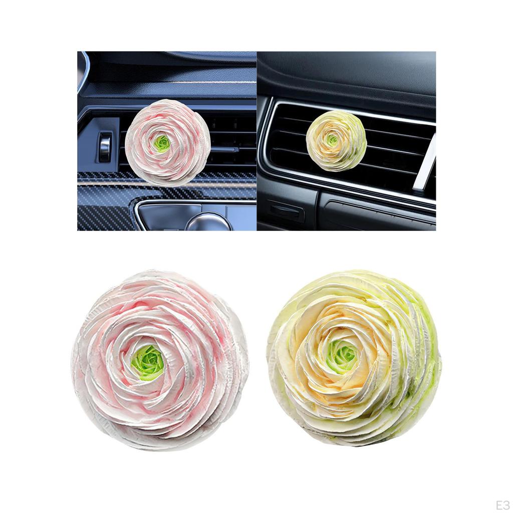 Artificial Flower Vent Clip Mini Car Cute Charm Auto Interior Accessories Air