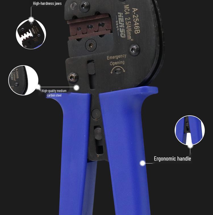 MC4 Solar Connector LY-2546B Two-Color Photovoltaic Crimping Pliers