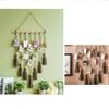 1 Set Hanging Pictures Style Organizer Tassels Hand-woven Solid Color Nordic Bohemian Wall Tapestry