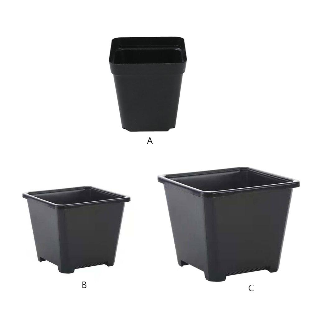 Čtvercový plastový květináč Květináče Gadgety pro pěstování rostlin Příslušenství Kontejner pro školku Zahradní ozdoby