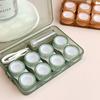 1PC Portable Cute Contact Lense Case Transparent Solid Candy Color Box Four Pairs High-capacity Invisible Care Box Women Men