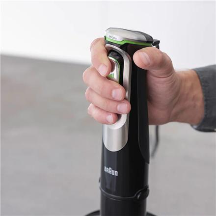Braun | MQ9138XI MultiQuick 9 | 1200 W | Hand Blender | Hand Blender | Number of speeds 3 | Chopper | Ice crushing | Black/Stainless Steel