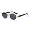 Vintage Retro Mirror Men Sunglasses for Female Sun Glasses Fashion Metal Polygon Women Sunglasses Brand Designer Uv400