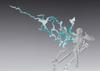 TAMASHII NATIONS Tamashii EFFECT THUNDER Green for Approximately PVC ABS Figure Effect Parts Ver. S.H.Figuarts, 240mm, &