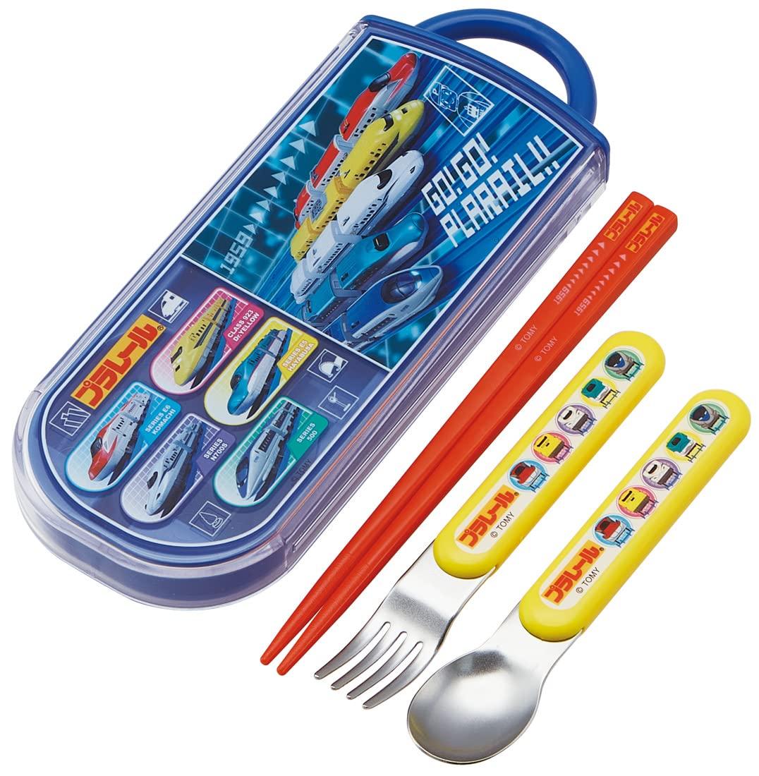 

Skater Antibacterial Slide Trio Set Lunch Box Chops Spoon Fork Plarail 22 Boys Made in Japan Children TACC2AG-A