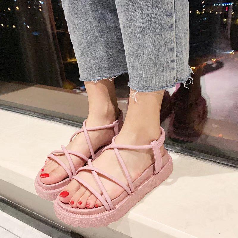 Sandalias de dama 2022 Nuevas zapatillas japonesas simples de red de red  plataforma de moda damas sandalias romanas comprar a buen precio — entrega  gratuita, reseñas reales con fotos — Joom