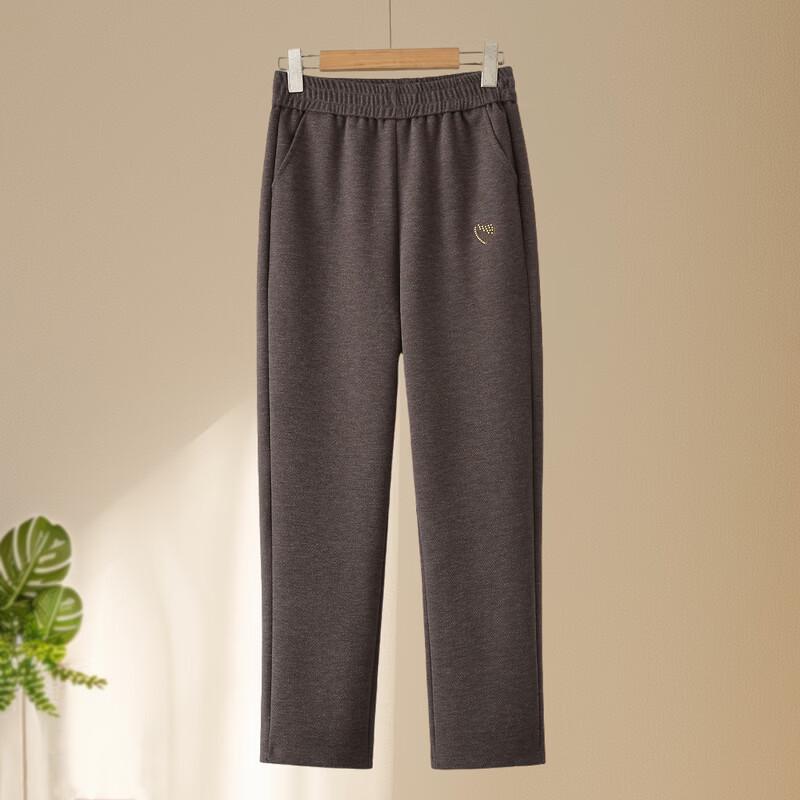 YUZHAOLIN Women's High-Waist Elastic Waist Winter Casual Pants