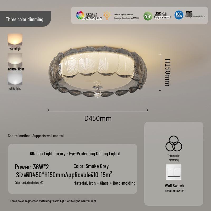Bauhaus Full Spectrum Feather Light with Eye Protection for Bedroom, Study, Aisle, and Balcony