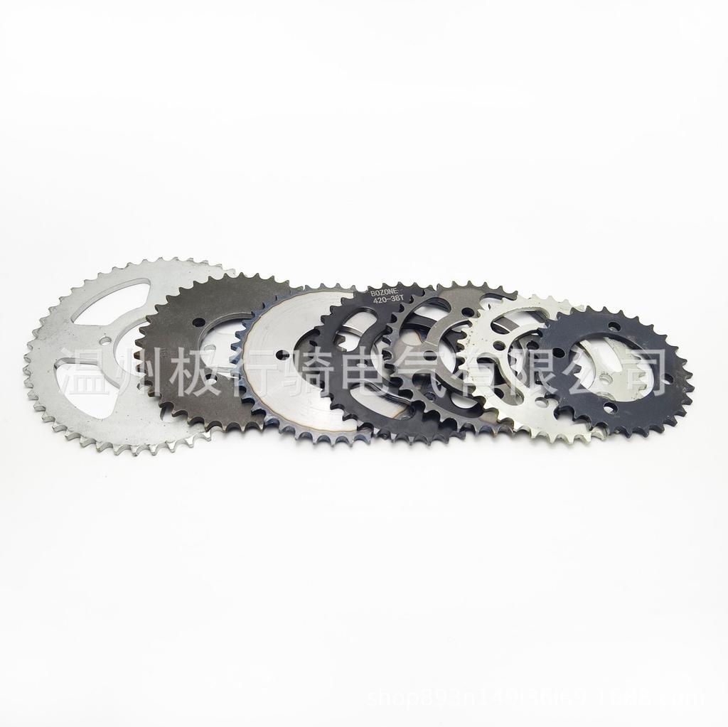 Tricycle Motorcycle Karting Sprocket: 420 Type, 29-34-36-38-48 Teeth Rear Axle Crankset.