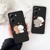 B-Bubus D-Dudus Cute Panda Bear Phone Case for Samsung Galaxy S22 S21 S20 FE Ultra Plus A35 A36 A37 A33 A34 A04 A71 Soft Cover