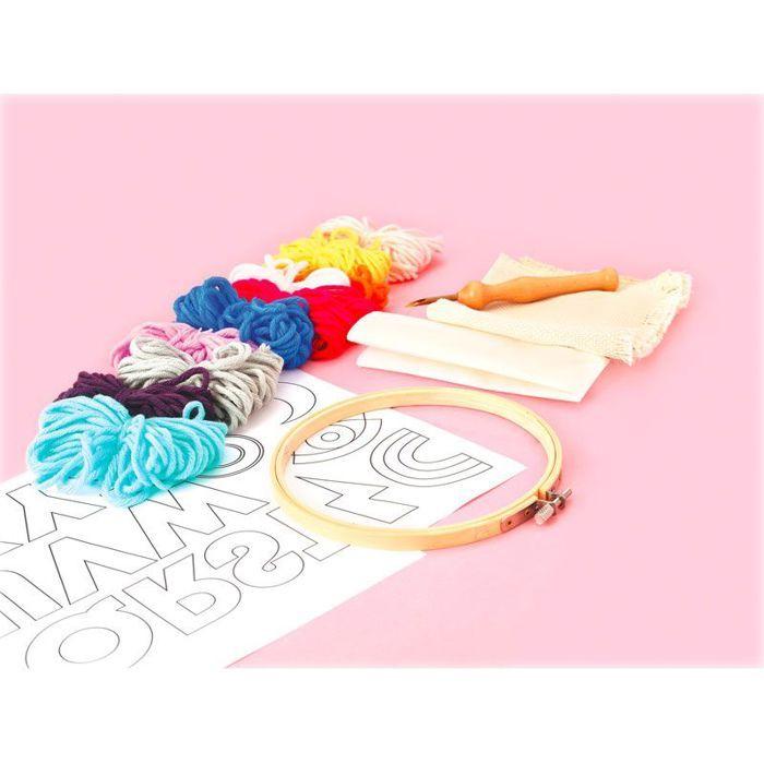 Je crée mes patchs thermocollants en punch needle - Coffret DIY