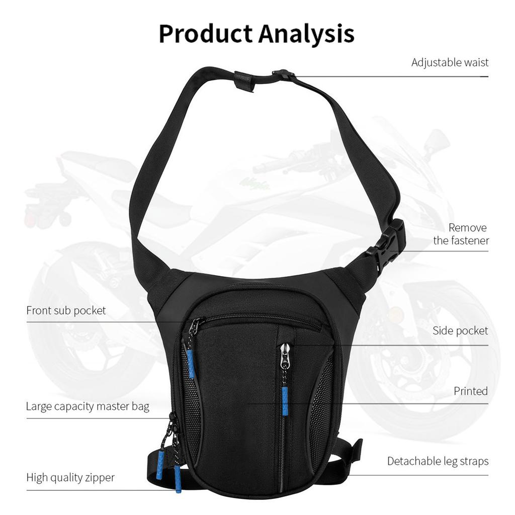 Motorcycle Leg Bag Rainproof Large Capacity Multifunction for Riding Accessories Drop Leg Bag Thigh 