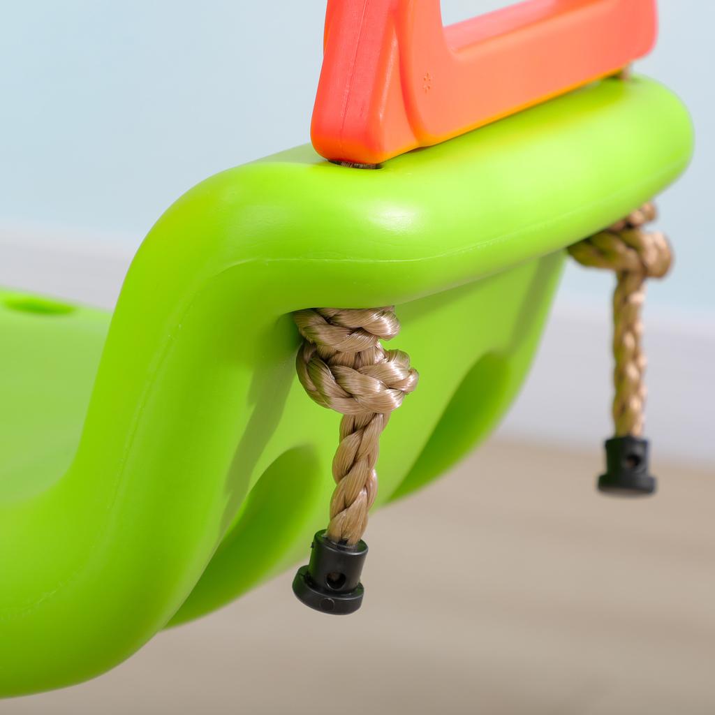 3-in-1 Baby Swing, Safety Belt, Length-Adjustable Ropes, for Indoor and Outdoor, Green, 48 X 34 X 180 Cm