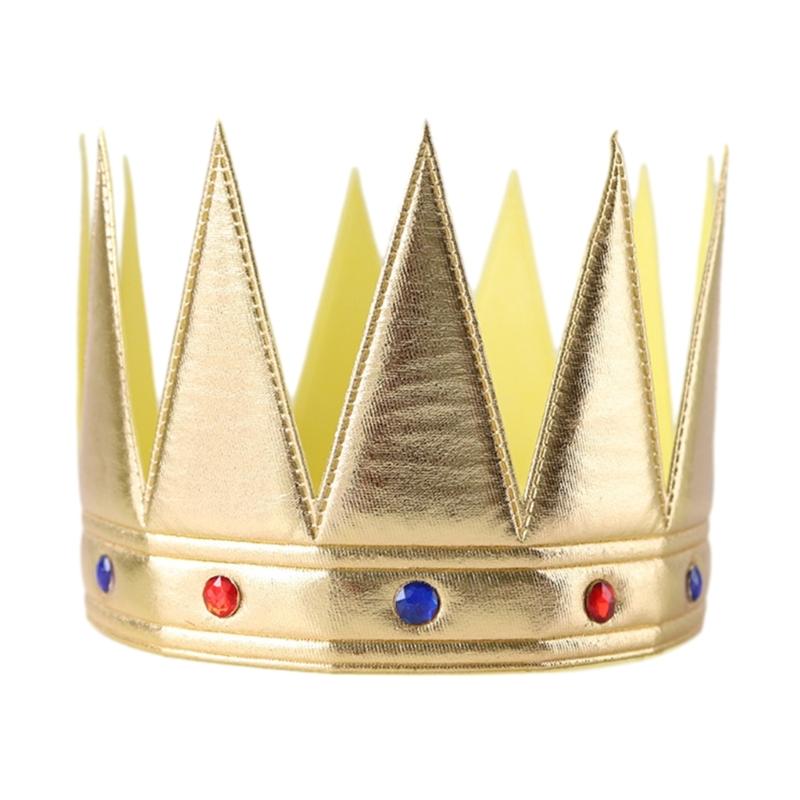 Royal Crowns Prince Crown Costume Accessories for Royal Themed Parties,Halloween,Cosplay,Roleplay Birthday Celebrations