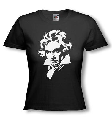 BEETHOVEN T-SHIRT - Klassischer Komponist - Ludwig van Beerhoven - Ladyfit T-Shirt