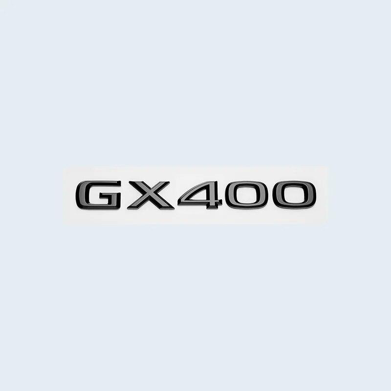3D Chrome Glossy Black ABS Letters Number GX400 GX460 GX470 Emblem For Lexus Car Trunk Logo Badge Sticker