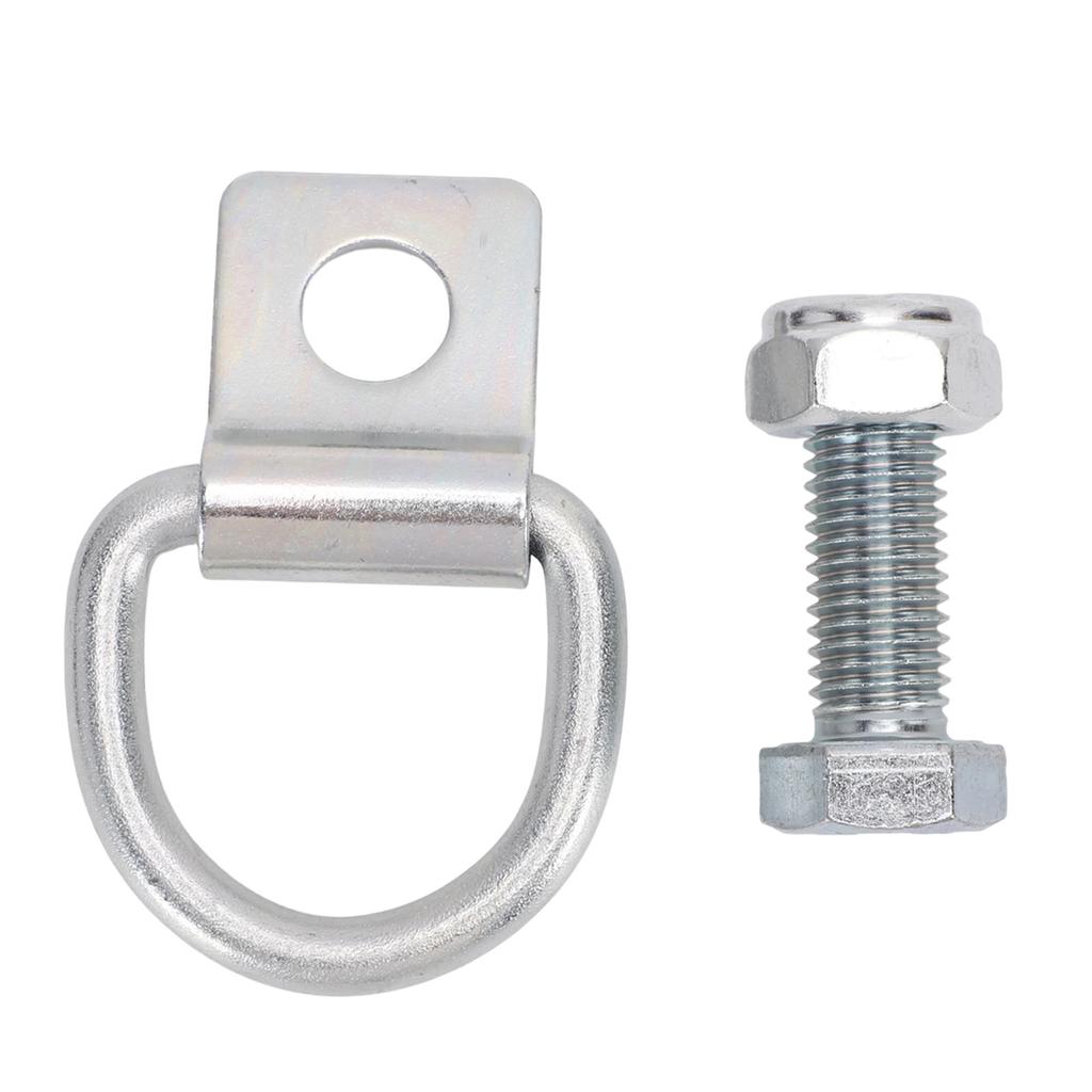 2pcs Trailer Tie Down Anchor D Ring 14mm Thick Heavy Duty Steel with Mounting Screw for Trucks Cargo Tie Down