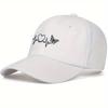 Washed Soft Cotton Baseball Cap With Butterfly Print - Adjustable Hat Women Men Unisex