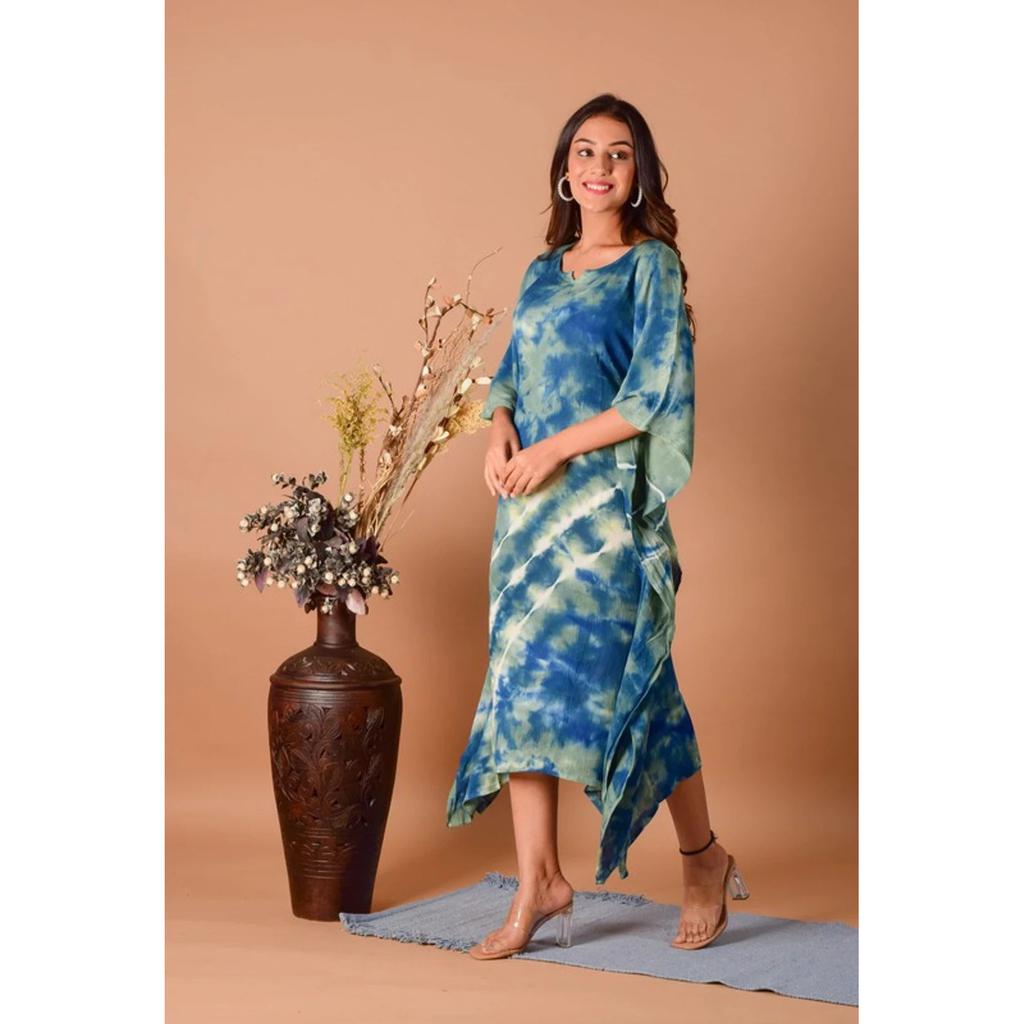 Mooie Zomerkleding Kaftan Designer Indiase Feestkleding Etnische Top Kaftan Jurk