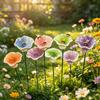 Handmade Garden Water Cup Stake, Ceramic Flower Piece for Yard Pots, Outdoor Soil Use and Small Space Display Layout