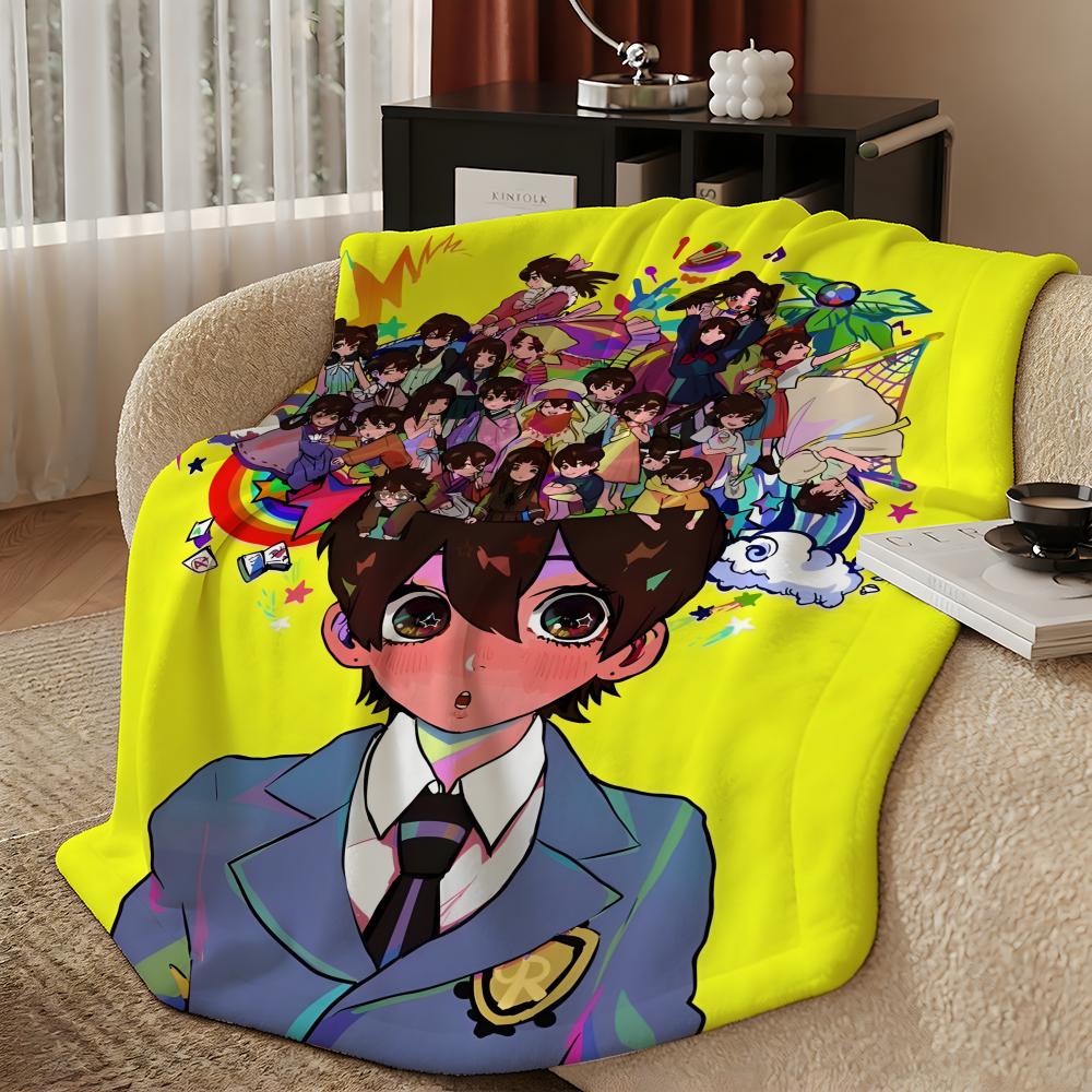 anime O-Ouran High School Host Club-b Throw Warm Soft Flannel Blanket, Multi-use for Sofa Bed Camping Travel Nap
