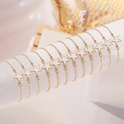 6pcs Women's Bracelet Set, Fashionable and Elegant Star Zircon Set, Suitable for Daily Wear, a Gift for Friends